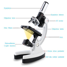 Load image into Gallery viewer, Professional 100X-1200X Microscope Biology Science Metal Kit - The Gadgets Emporium