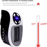 Portable Room Heater - Cordless Electric Heater 500W With Remote Control