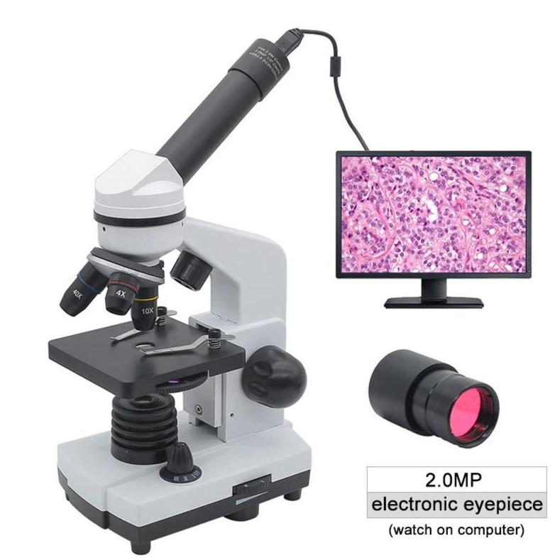 Zoom 640X 1280X 2000X HD Biological Microscope