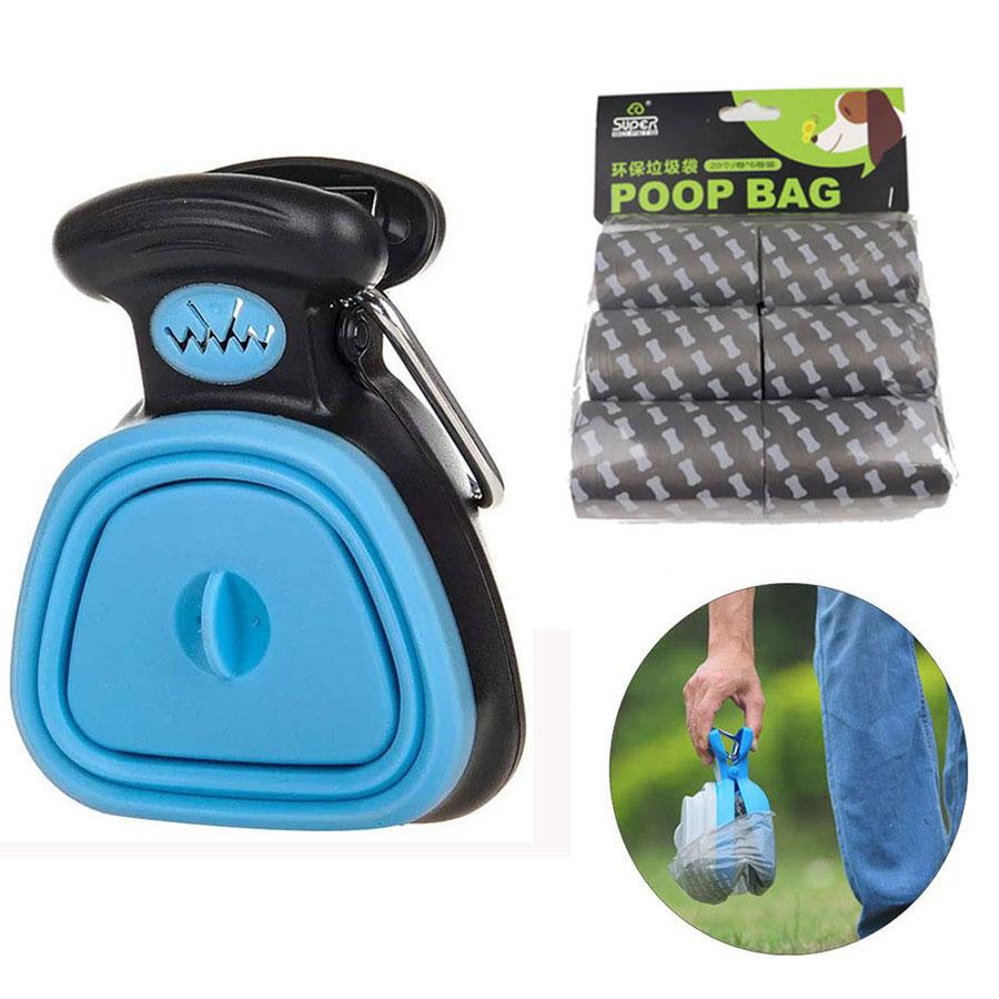 Dog Poop Bag Dispenser Travel Foldable Pooper Scooper Poop - ObeyKart