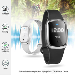 New Intelligent Ultrasound Mosquito Repellent Bracelet with Clock System