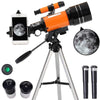 Best Telescope for Kids and Beginners with Adjustable Tripod HD Night