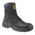 Leather Army Combat Boots - Tactical Cadet Security Military Boots