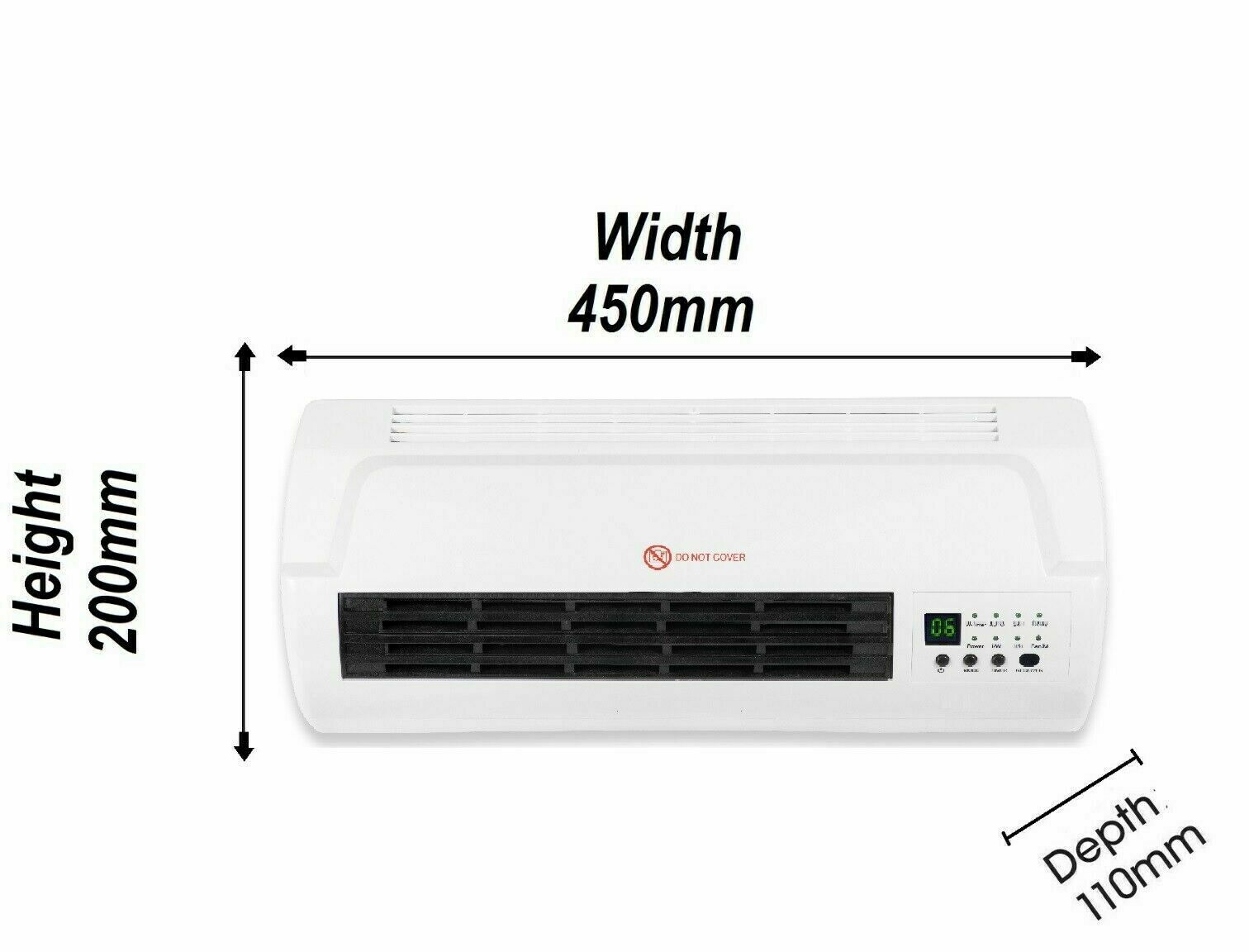 Wall-Mounted Remote Control Heater- Upgraded Version