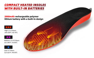 Rechargeable Heated Insoles - Mens and Womens Winter heated Insoles