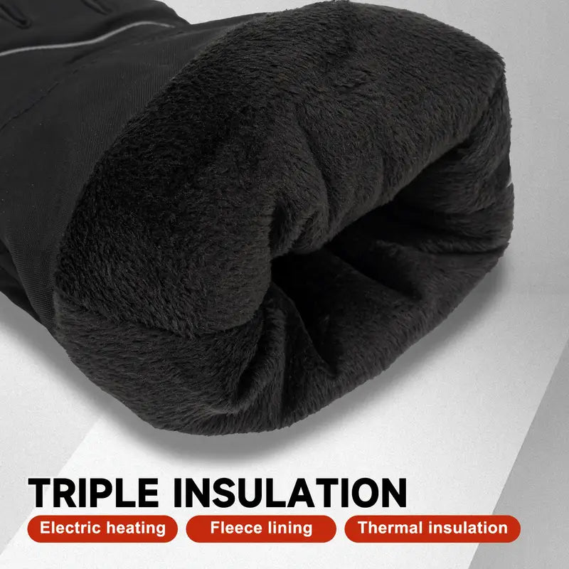 Beat the Cold - Smart & Weatherproof Rechargeable Heated Gloves - Heat Up in 30 Seconds