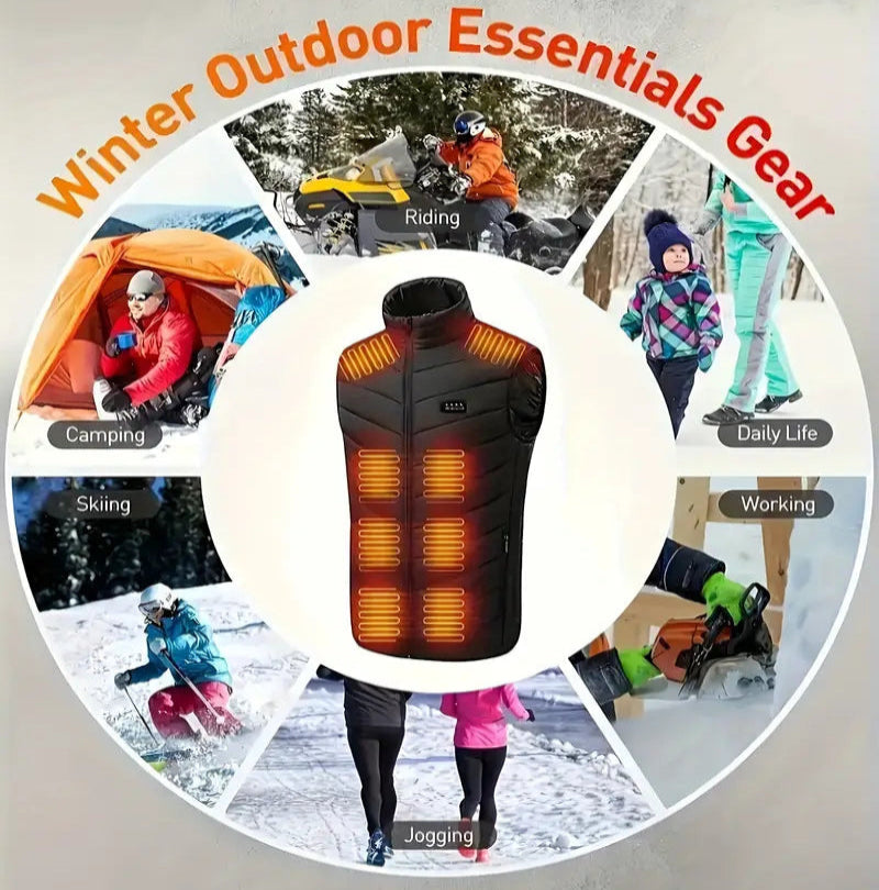 Heated Vest - #2025 Upgraded Unisex Durable Vest [ 11 HEATING ZONES ]