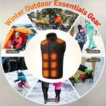 Heated Vest - #2025 Upgraded Unisex Durable Vest [ 11 HEATING ZONES ]