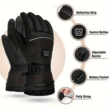 Load image into Gallery viewer, Beat the Cold - Smart &amp; Weatherproof Rechargeable Heated Gloves - Heat Up in 30 Seconds
