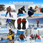 Beat the Cold - Smart & Weatherproof Rechargeable Heated Gloves - Heat Up in 30 Seconds