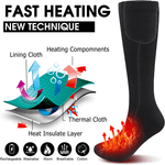 USB Rechargeable Heated Socks - Mens and Womens Winter Heated Socks