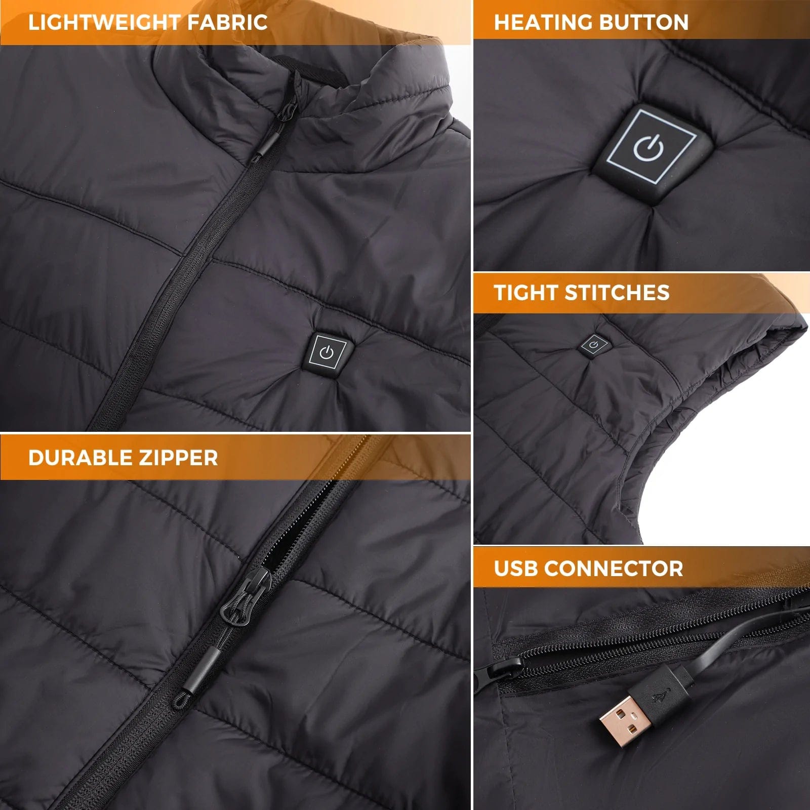 Heated Vest - #2025 Upgraded Unisex Durable Vest [ 11 HEATING ZONES ]