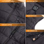 Heated Vest - #2025 Upgraded Unisex Durable Vest [ 11 HEATING ZONES ]