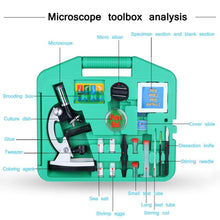Load image into Gallery viewer, Professional 100X-1200X Microscope Biology Science Metal Kit - The Gadgets Emporium
