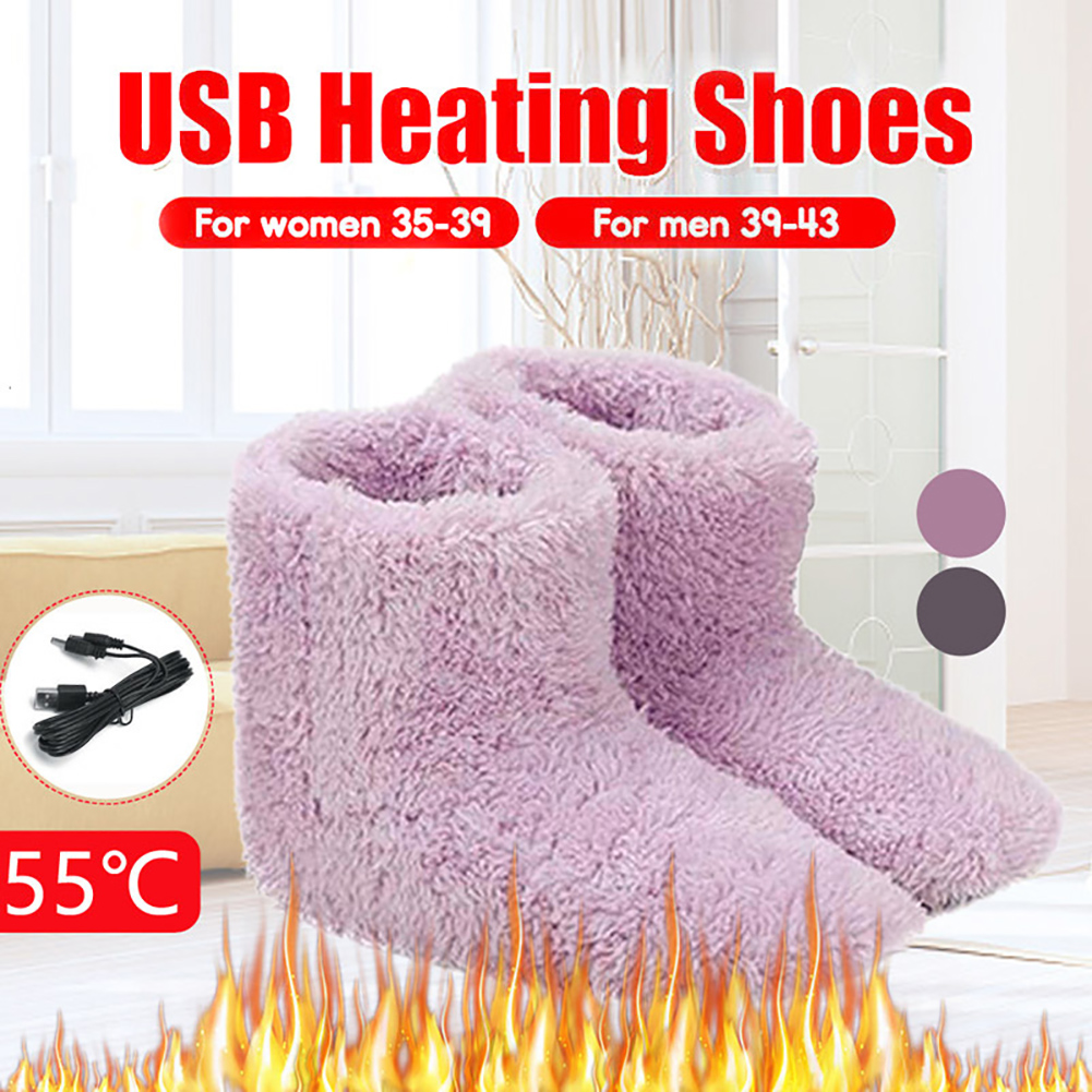 Heated Slippers Electric Heating Slippers USB Foot Warmers Boots Heated  Slipper For Men And Women Boot Winter Christmas Gifts - AliExpress