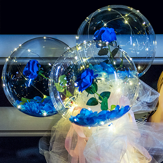 LED Luminous Balloon Rose Bouquet