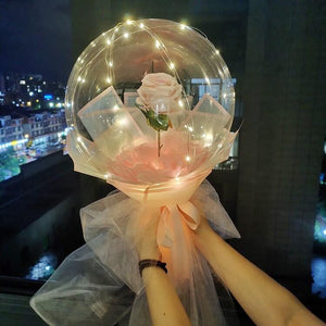 LED Luminous Balloon Rose Bouquet