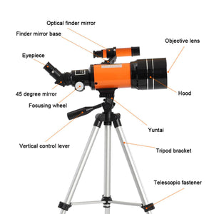 Best Telescope for Kids and Beginners with Adjustable Tripod HD Night