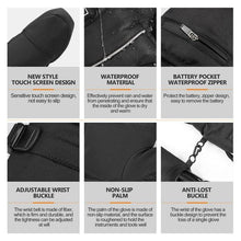 Load image into Gallery viewer, Beat the Cold - Smart &amp; Weatherproof Rechargeable Heated Gloves - Heat Up in 30 Seconds
