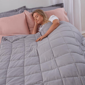 Weighted Blanket Sensory Sleep Therapy Anxiety Kids/Adults
