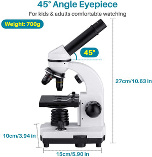 Zoom 640X 1280X 2000X HD Biological Microscope