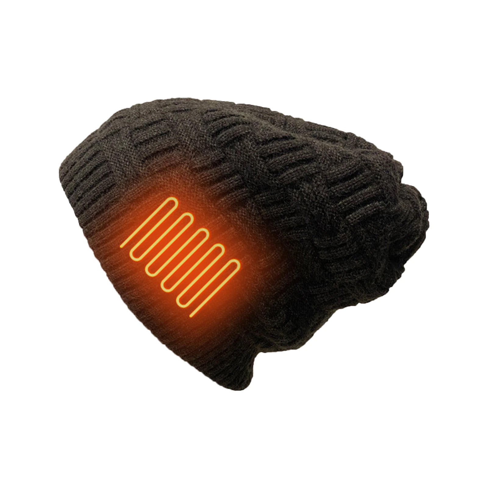 Unisex Heated Beanie Hat with Rechargeable Battery