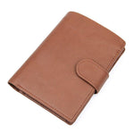 Mens RFID Leather Wallet - Trifold Wallet with Flip Up Id Holder