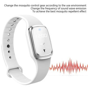 New Intelligent Ultrasound Mosquito Repellent Bracelet with Clock System