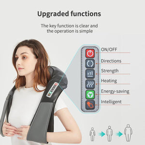 Neck and Back Massager with Heat